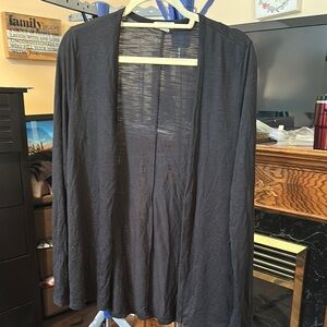 Black Open Cardigan